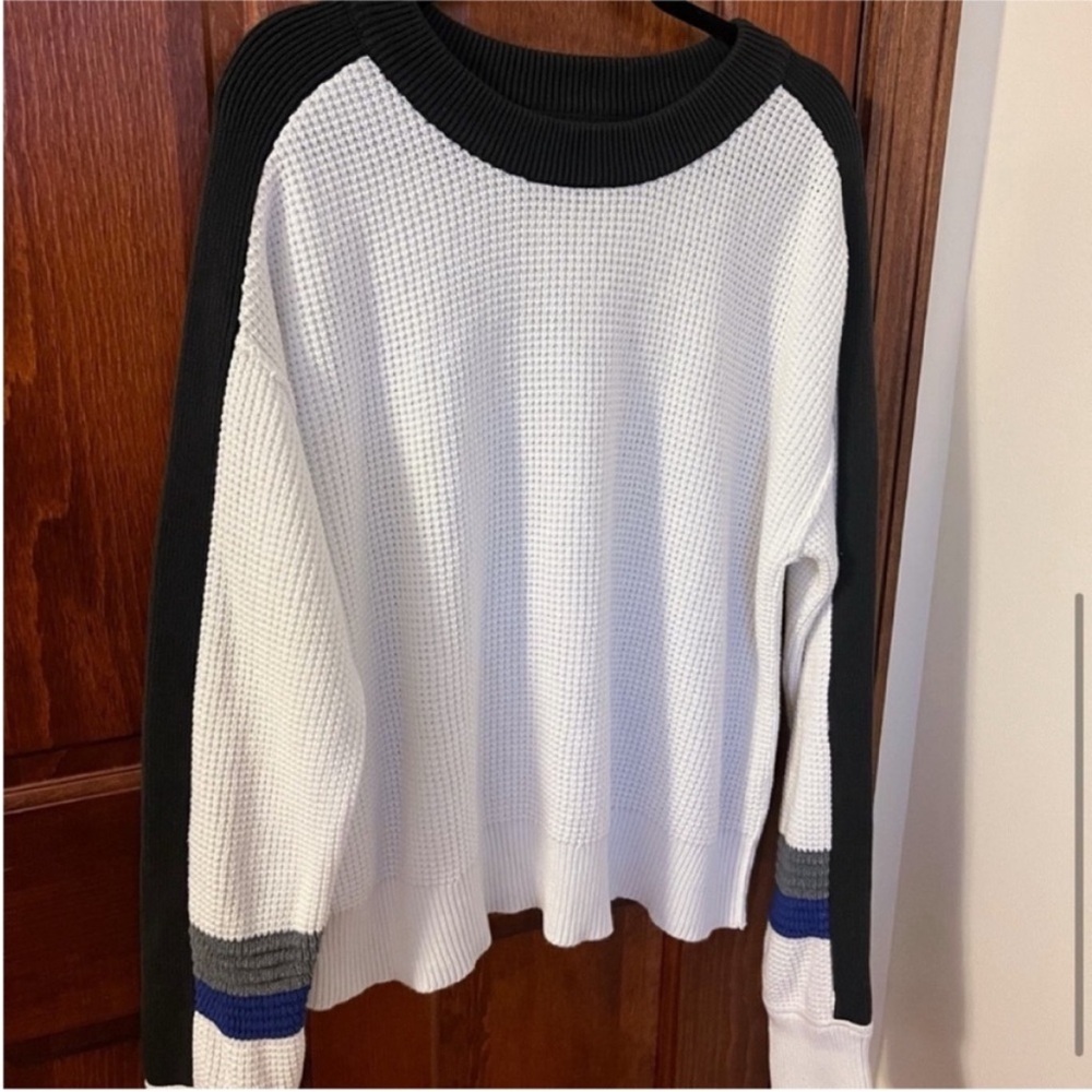 FREE PEOPLE We the Free Speed Racer Pullover Sweater Relaxed Knit NWOT Size M - Picture 2 of 7
